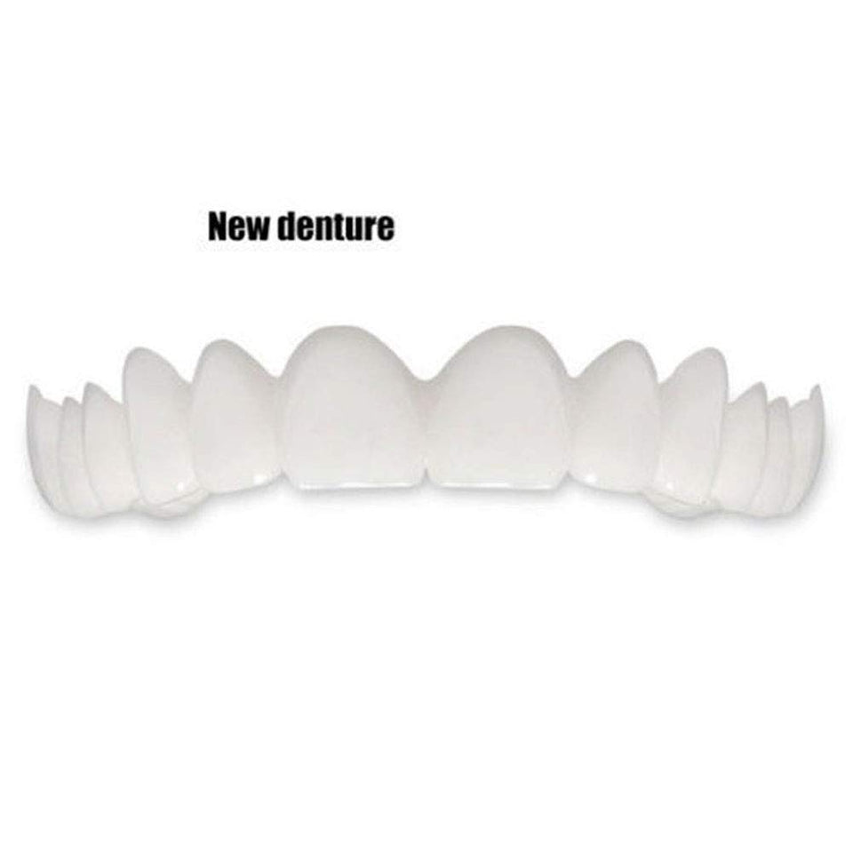 Edtara Cubierta de Dientes Perfect Smile Comfort Fit Dientes Flexibles, Carillas Dientes Superiores + Juego de Dientes Inferiores