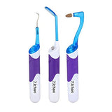 Limpieza Dental Oral Kit 3 en 1 LED Espejo dental+ borrador para quitar manchas de dientes+ganchos instrumento