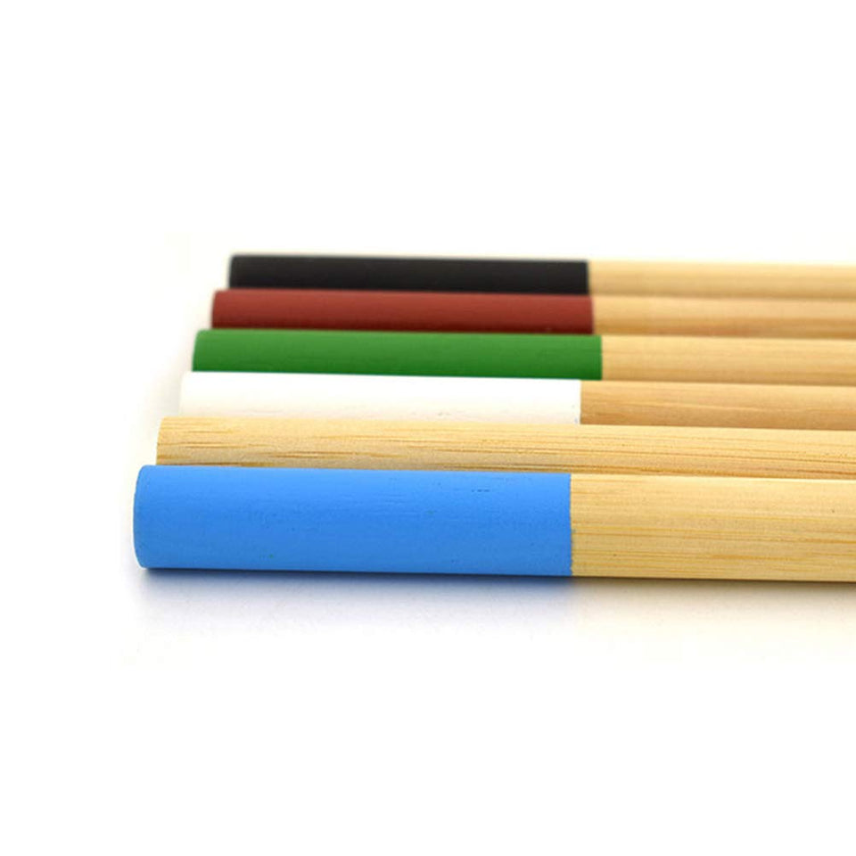 HEALLILY Cepillo de Dientes Suave Biodegradable Natural de Las cerdas Suaves del Cepillo de Dientes de 8pcs Eco