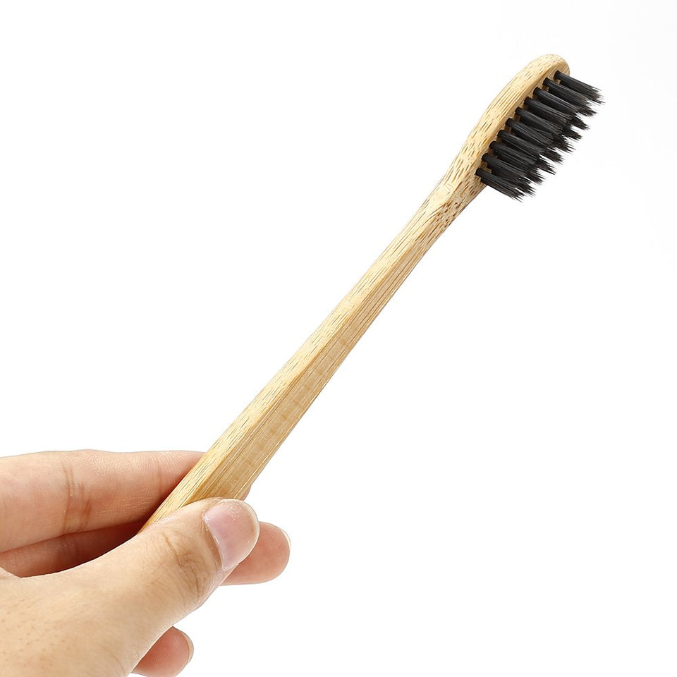 Yeechang Cepillo de Dientes con Mango de bambú Natural de cerdas Suaves Blanqueamiento de cerdas Cepillo de Dientes de bambú con Cuidado ecológico Cuidado bucal