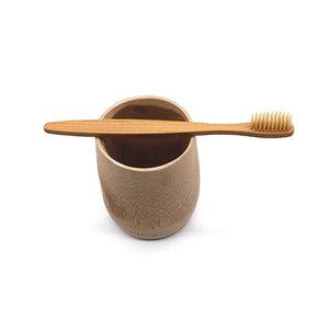 Cepillo dental de bambú biodegradable Healifty, 8 piezas.