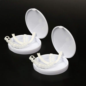 Edtara Cubierta de Dientes Perfect Smile Comfort Fit Dientes Flexibles, Carillas Dientes Superiores + Juego de Dientes Inferiores