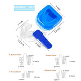 Eokeanon Dispositivos Anti Ronquidos Soluciones, Dilatador nasal anti ronquidos, solución para ronquidos Respiraderos de la nariz para un sueño reparador y alivio instantáneo de la congestión nasal natural, reutilizable, juego de 4 con estuche de viaje