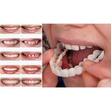 Edtara Cubierta de Dientes Perfect Smile Comfort Fit Dientes Flexibles, Carillas Dientes Superiores + Juego de Dientes Inferiores