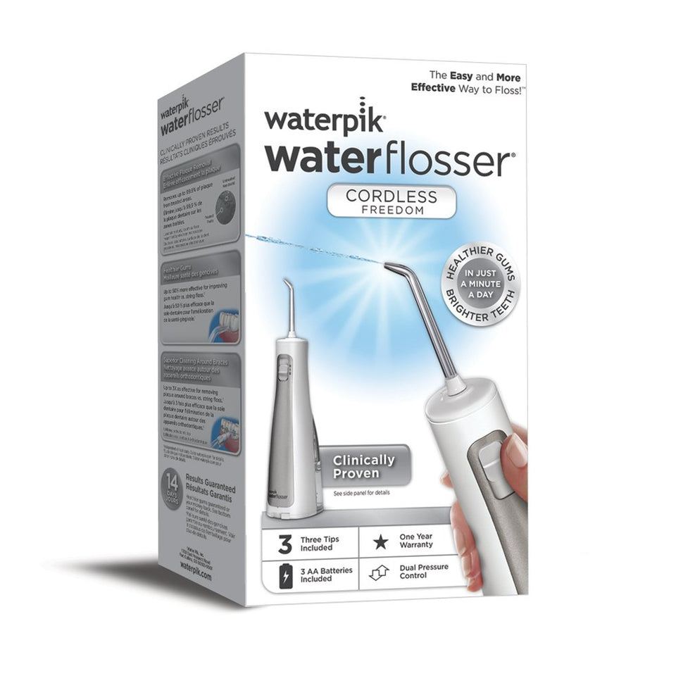 Waterpik Cordless Freedom Water Flosser, WF-03, White