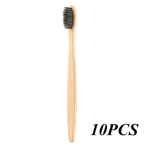 Yeechang Cepillo de Dientes con Mango de bambú Natural de cerdas Suaves Blanqueamiento de cerdas Cepillo de Dientes de bambú con Cuidado ecológico Cuidado bucal
