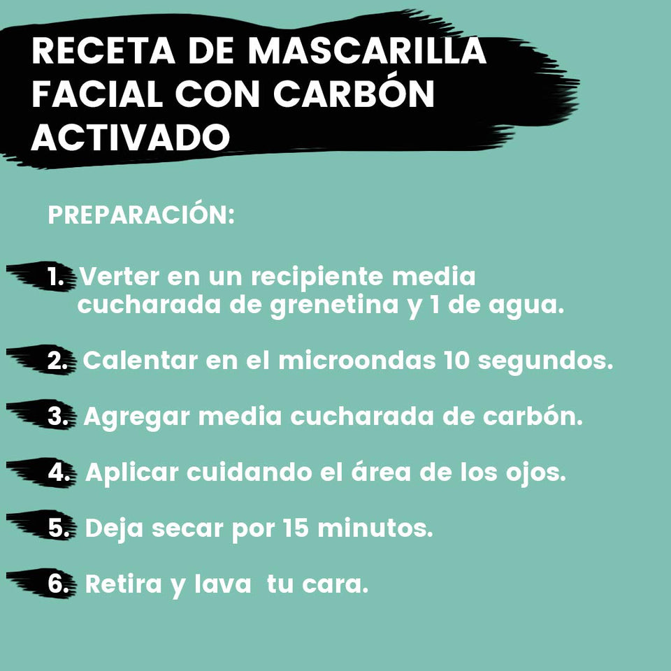 Naturanic - CARBÓN VEGETAL ACTIVADO 100% NATURAL - grado alimenticio, para blanquear dientes, utilizar en bebidas y preparar mascarillas faciales.