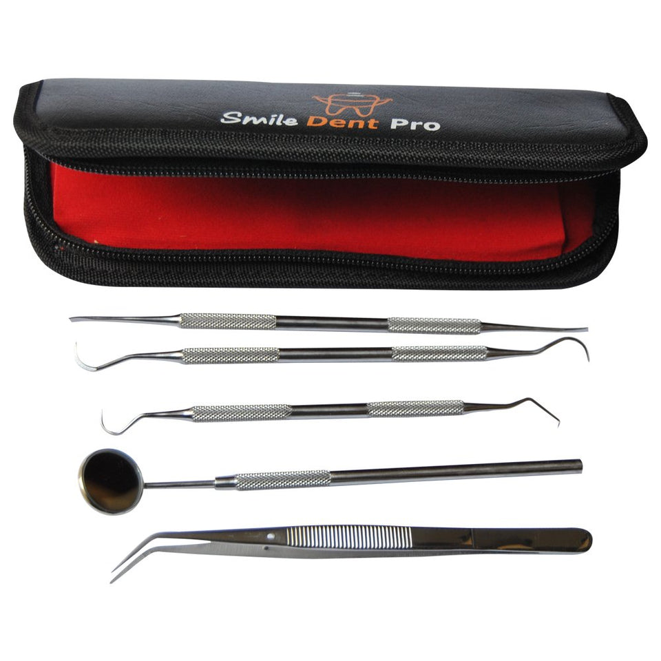 Dentist Prepared Tools Kit | Dental Tools Dental Pick Dental Floss Gum Floss Threaders Toothpicks dental Hygiene Kit Set Dental Instruments High Grade Stainless Steel Tartar Scraper Tartar Remover