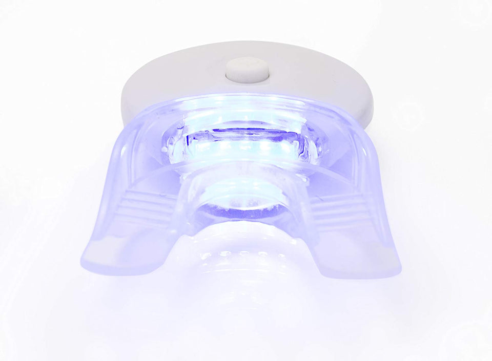 Kit de Blanqueamiento dental Smile Factor, hecho en USA, incluye Luz LED, 10 ml de Gel Blanqueador, Guarda Dental Universal y Estuche.