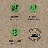 Blanqueador Dental de Carbon Activado de Coco en Polvo -100% Natural - Con Aceite Esencial de Coco, Naranja y Menta - No Causa Sensibilidad - Absorbe las Bacterias y Toxinas de la Boca -25 gramos