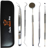 Dentist Prepared Tools Kit | Dental Tools Dental Pick Dental Floss Gum Floss Threaders Toothpicks dental Hygiene Kit Set Dental Instruments High Grade Stainless Steel Tartar Scraper Tartar Remover